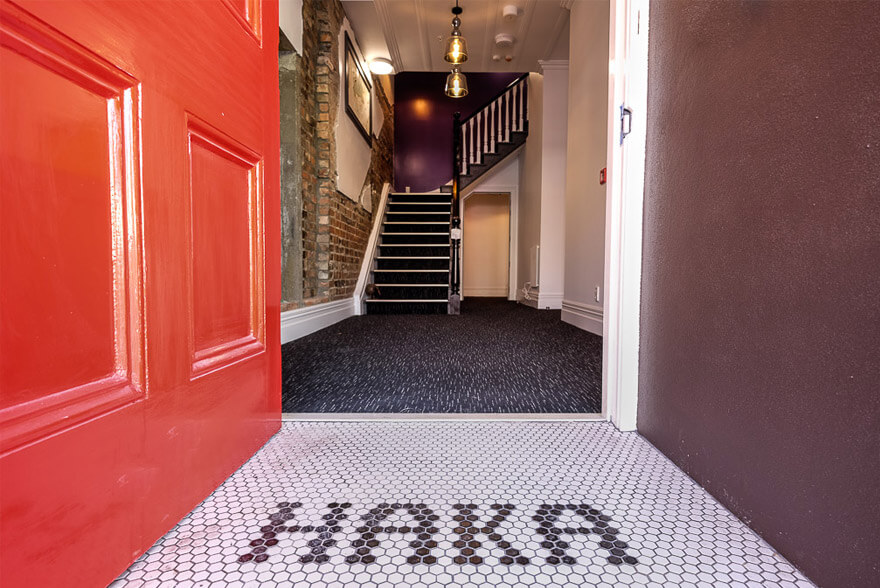 Haka hostel entrance
