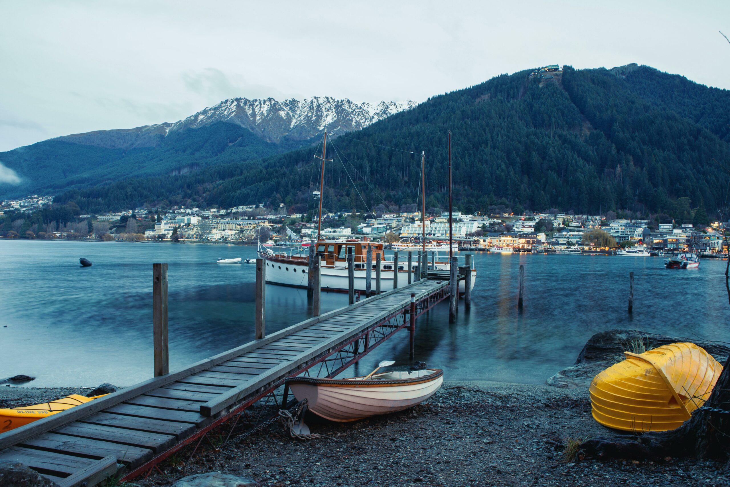 Queenstown harbor, New Zealand